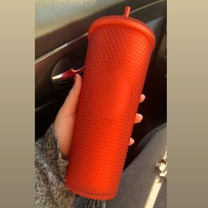 Starbucks 2021 matte red studded tumbler